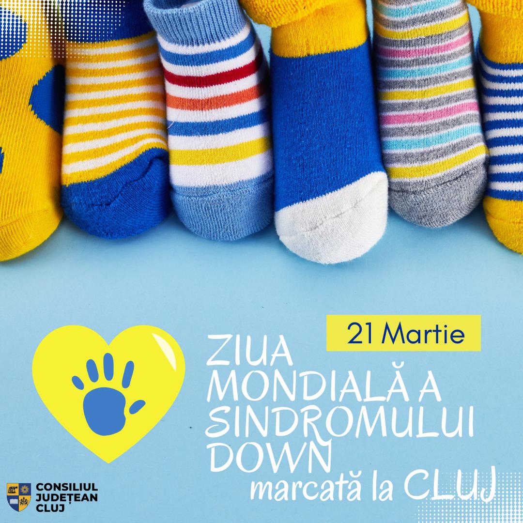 Şosete desperecheate, jocuri și ateliere, pentru a marca Ziua Mondială a Sindromului Down la Cluj: „Suntem diferiți, dar împreună”
