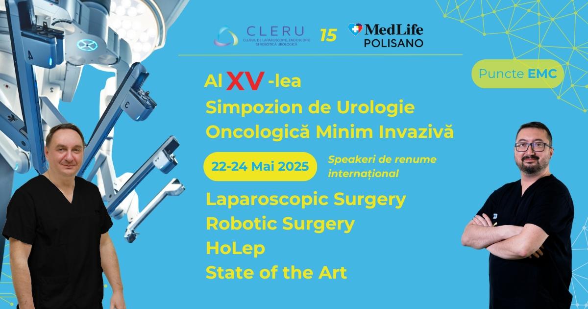 Chirurgia viitorului, acum. CLERU15 – congres internațional de chirurgie robotică urologică la Sibiu