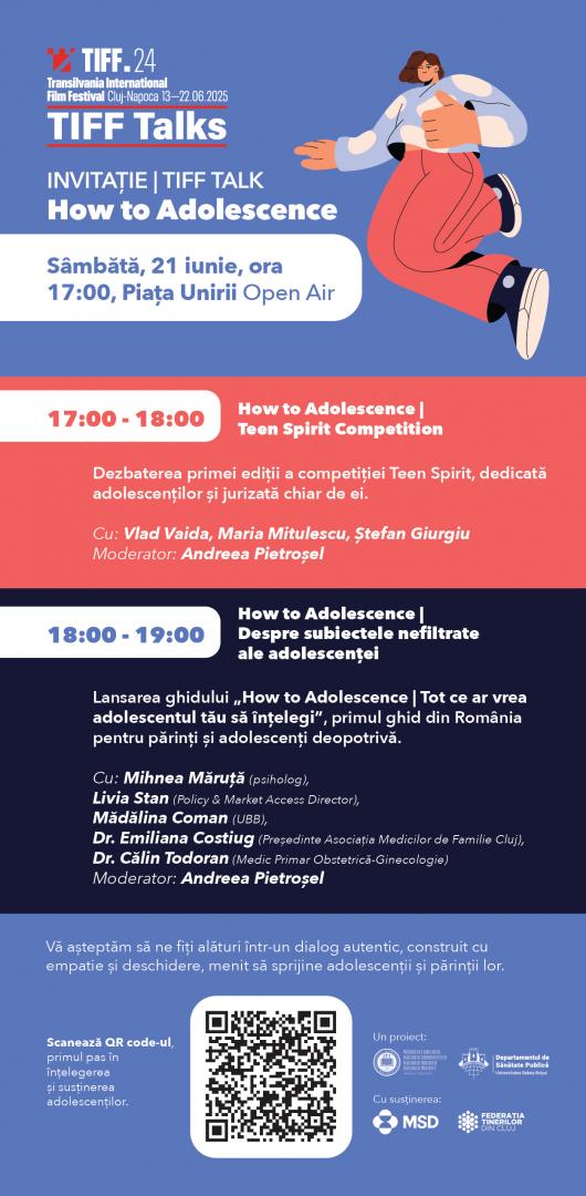 Departamentul de Sănătate Publică al UBB Cluj lansează în cadrul TIFF.24 „How to Adolescence”