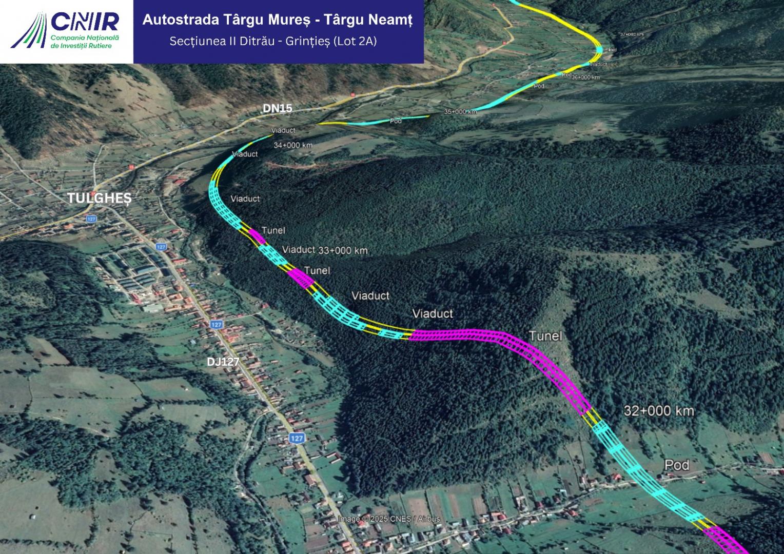 Start pentru spectaculosul tronson montan din A8! Va avea zeci de poduri, pasaje și tuneluri
