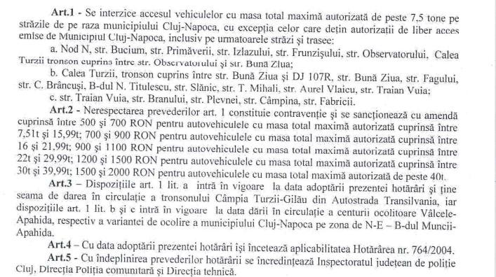 Drumul Expres de la Tureni scoate 1.800 de mașini grele din Cluj-Napoca. Pe ce străzi vor avea INTERZIS și cât este amenda