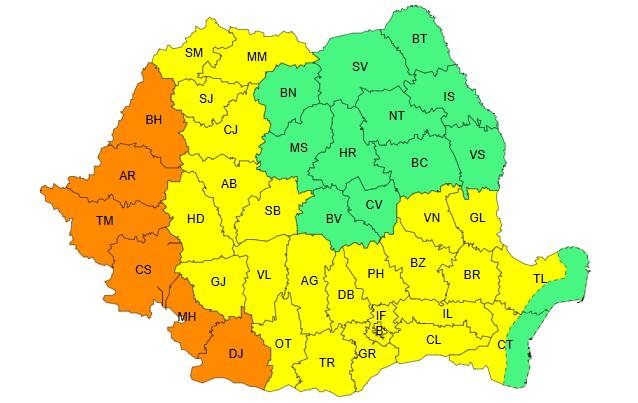 Revine CANICULA! Avertizare COD GALBEN de disconfort termic și noapte tropicală în Cluj. Maximele, spre 40 de grade