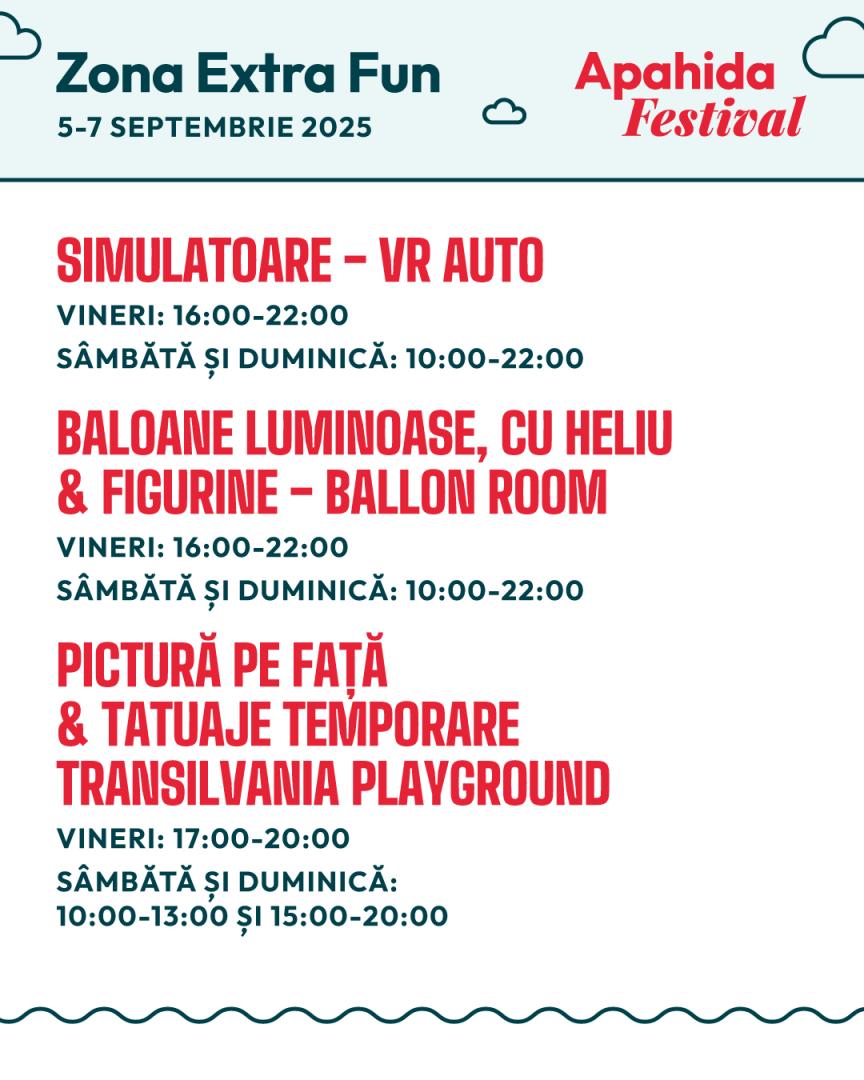 Apahida Festival 2025 – Sărbătoarea comunității, 5-7 septembrie