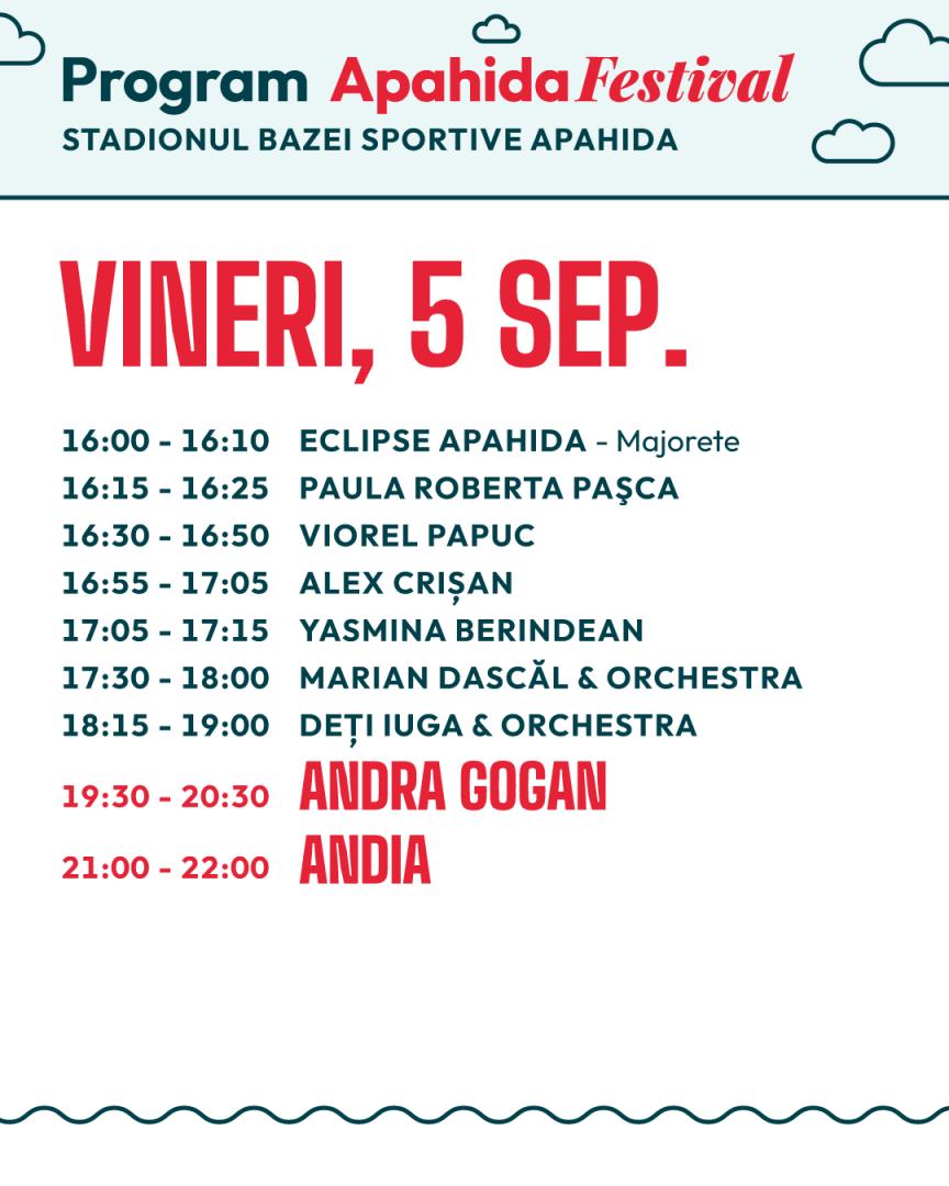 Apahida Festival 2025 – Sărbătoarea comunității, 5-7 septembrie