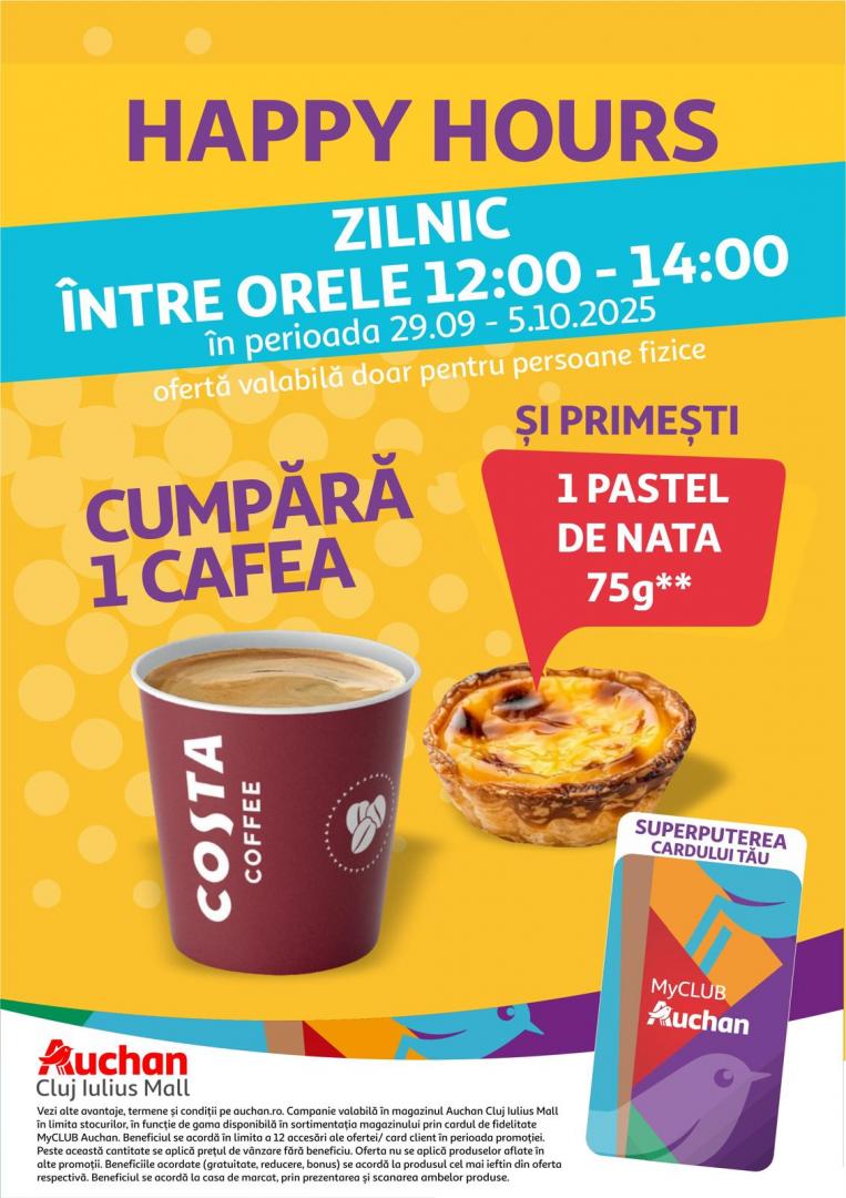 Hipermarketul Auchan Cluj Iulius Mall sărbătorește redeschiderea cu oferte exclusive și surprize pentru clienți, acum într-un nou concept modern