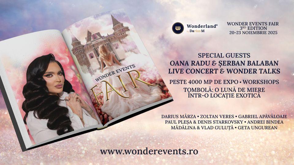 Wonder Events Fair, ediția III, cea mai extinsă și complexă de până acum: peste 150 de furnizori vor fi prezenți între 20 și 23 noiembrie la târgul de