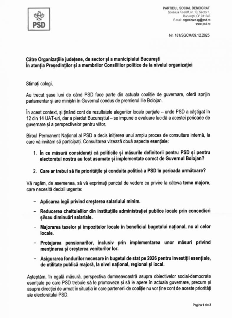 Iese PSD de la guvernare? Au început consultările cu liderii din teritoriu / Cum se poziționează Clujul
