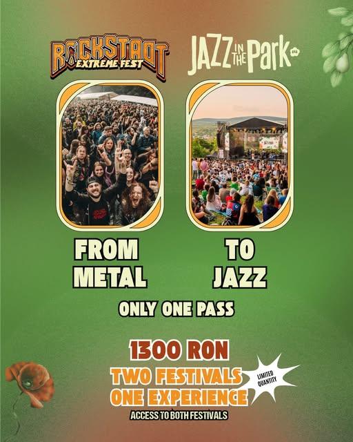 De la rock la jazz: Rockstadt Extreme Fest și Jazz in the Park, două lumi muzicale, un singur abonament