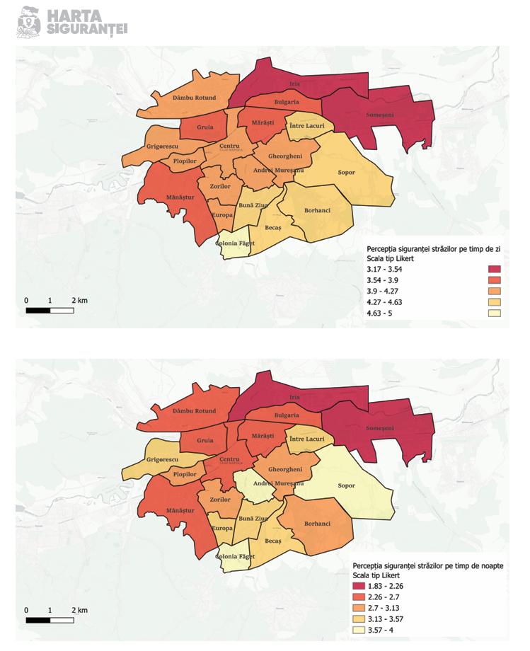 A fost făcută publică "Harta Siguranței" din Cluj-Napoca. Care sunt cele mai periculoase zone din oraș/ 7 din 10 femei spun că au fost agres
