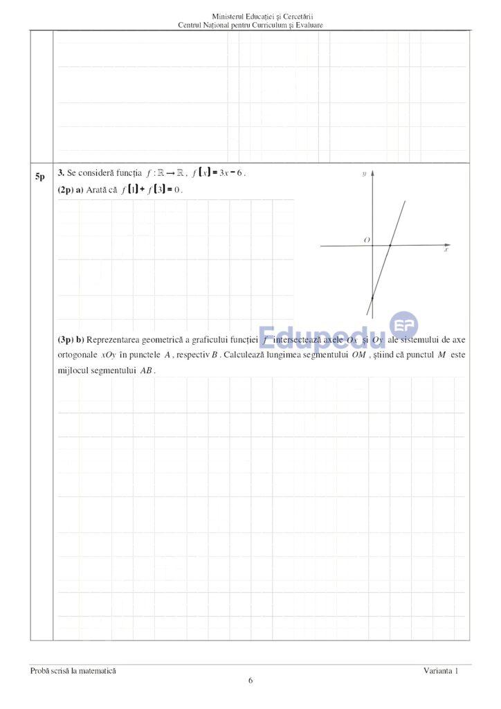 Evaluare Națională 2026. A &icirc;nceput proba scrisă la Matematică/ SUBIECTELE și BAREMUL de corectare