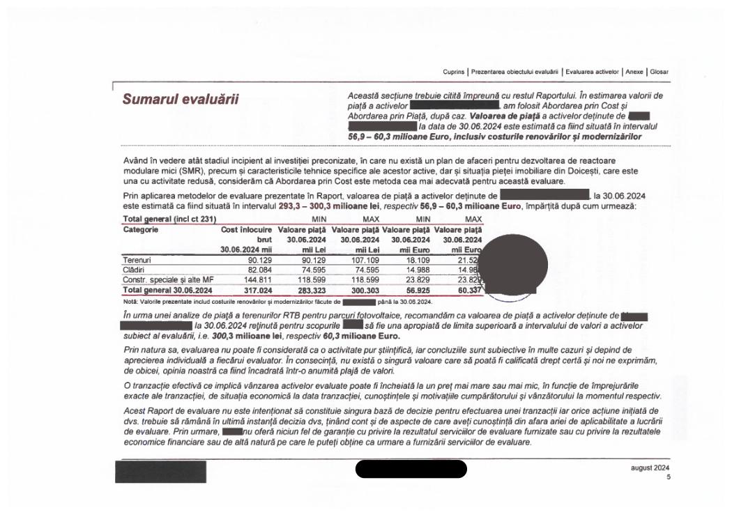Prima reacție a Nova Power & Gas după raportul Corpului de Control privind proiectul SMR de la Doicești