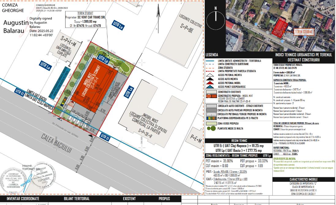 Bloc nou pe granița dintre Cluj-Napoca și Baciu. Cine &icirc;l construiește