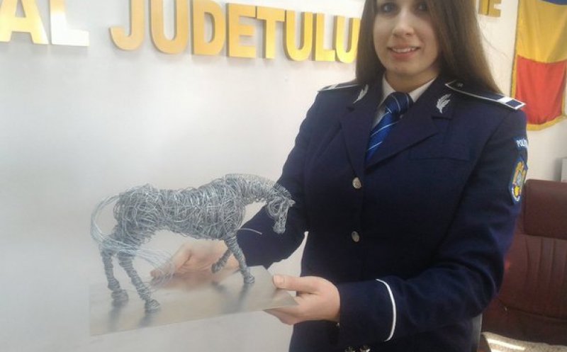 Poliţist peste zi, artist în timpul liber. Povestea unei clujence
