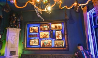 Transformare dark fantasy pentru o cafenea din Cluj. Icar "serveşte" la bar FOTO/VIDEO