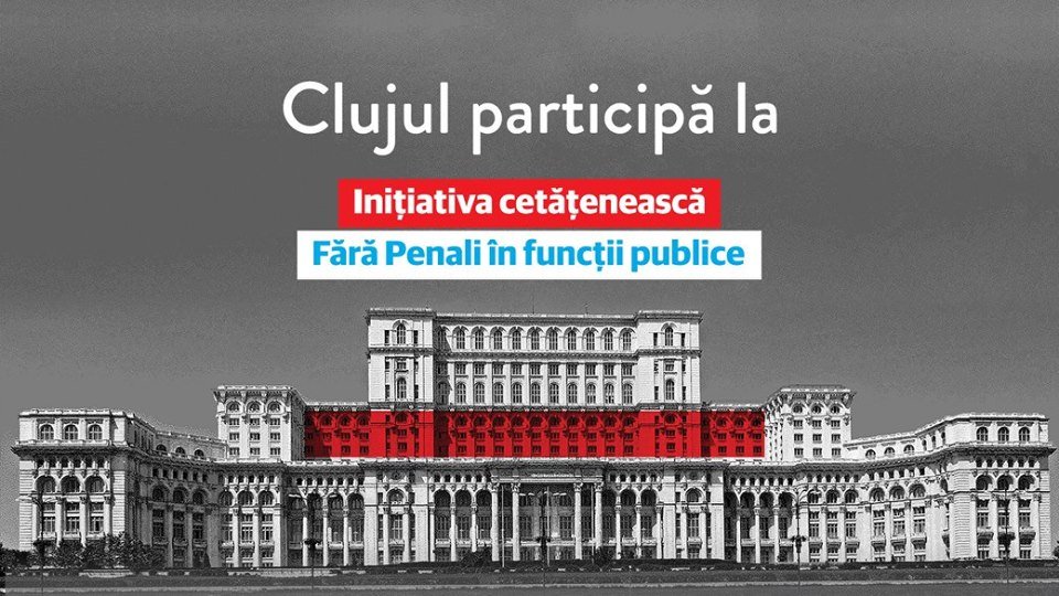Fără penali în funcţii publice! Clujenii, chemaţi să dea semnături