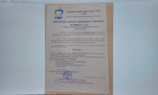 Preşedintele PMP Cluj a revenit în disputa cu Rareş Rusu. A prezentat decizia de excludere a fostului lider