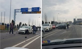Un șofer alcoolizat a provocat un accident în lanț lângă Praktiker