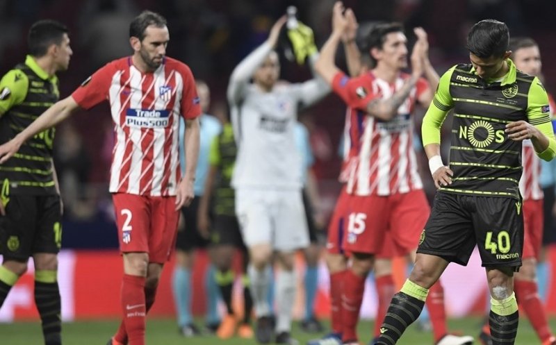 Atletico Madrid, din nou aproape de semifinalele Europa League. Returul cu Sporting Lisabona se joacă azi
