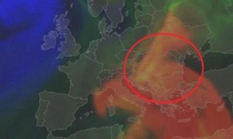 Nor de praf saharian, deasupra României. În mai multe judeţe a plouat cu apă şi noroi