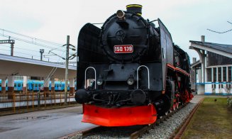 Cum arăta Clujul pe vremea locomotivelor cu abur? Un exemplar poate fi admirat pe platoul gării