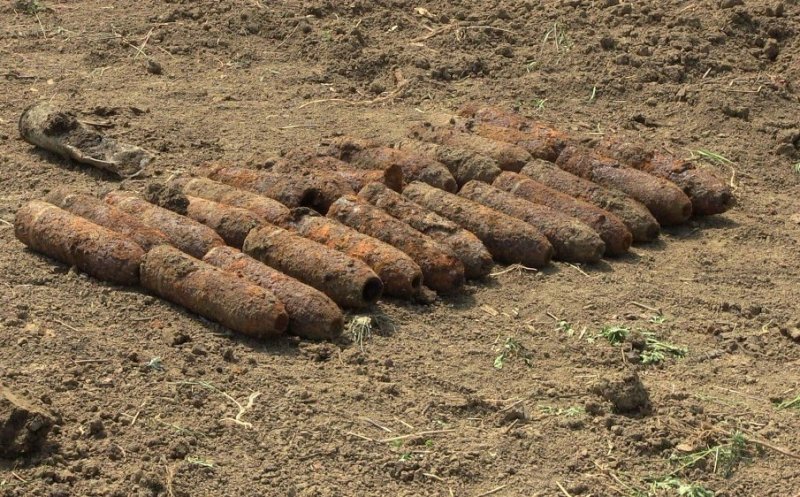 Peste 140  de proiectile din al Doilea Război Mondial, descoperite la Cluj