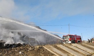 Un nou incendiu la groapa de gunoi a Clujului. Al treilea.