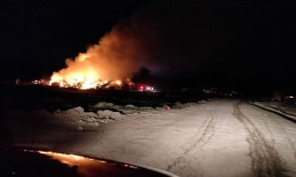 Un nou incendiu la groapa de gunoi a Clujului. Al treilea.