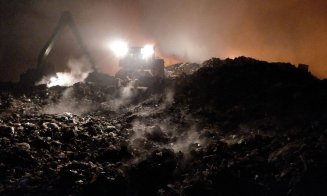 Un nou incendiu la groapa de gunoi a Clujului. Al treilea.