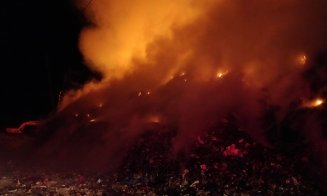 Un nou incendiu la groapa de gunoi a Clujului. Al treilea.