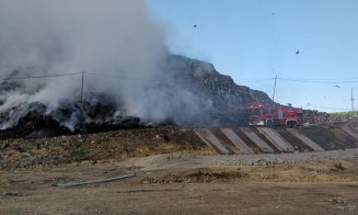Un nou incendiu la groapa de gunoi a Clujului. Al treilea.