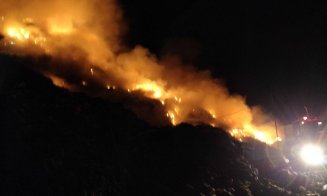 Un nou incendiu la groapa de gunoi a Clujului. Al treilea.