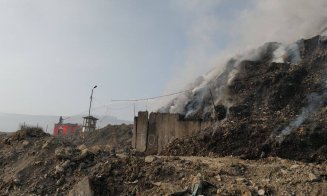 Un nou incendiu la groapa de gunoi a Clujului. Al treilea.