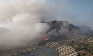 Un nou incendiu la groapa de gunoi a Clujului. Al treilea.