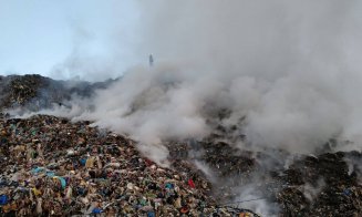 Un nou incendiu la groapa de gunoi a Clujului. Al treilea.