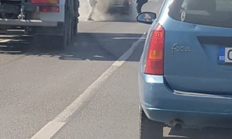 Incendiu la un autobuz CTP, în Mănăştur