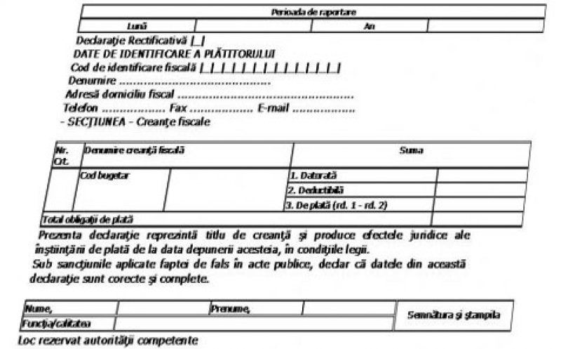 Celebrul Formular 112, publicat în Monitorul Oficial