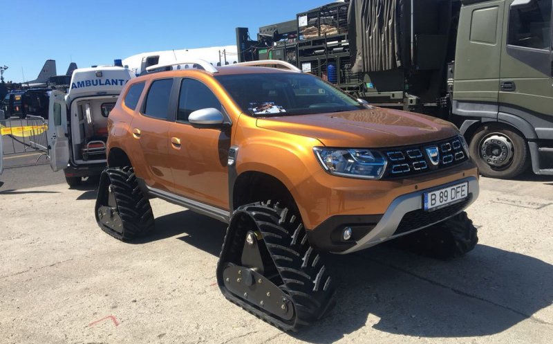 Dacia Duster cu şenile, ultima modă la Ministerul Apărării și Jandarmerie