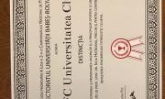 Rectorul UBB, alături de echipa "U" Cluj. Sportivii, felicitaţi pentru promovare