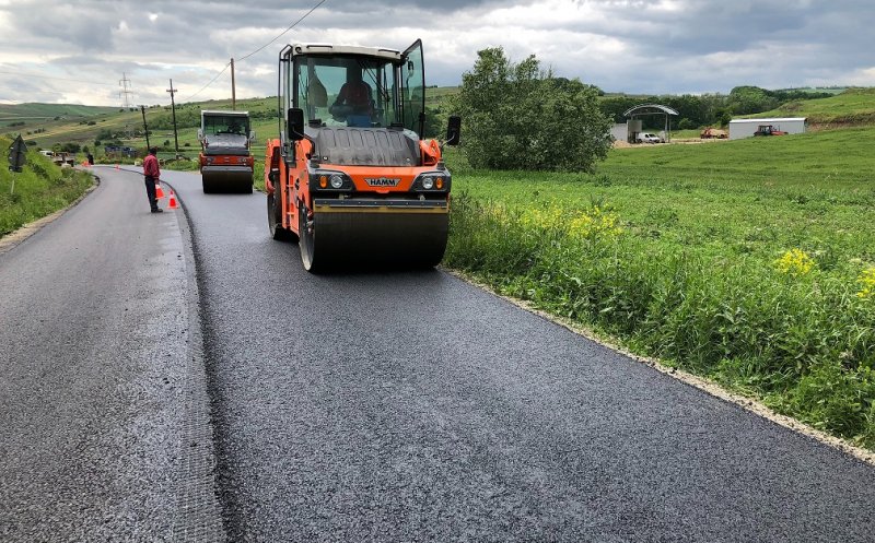 Modernizarea drumului din Cluj limită cu județul Mureș se apropie de finalizare