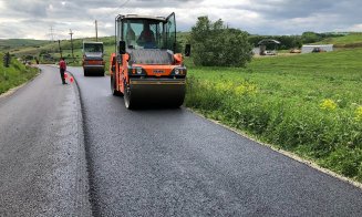 Modernizarea drumului din Cluj limită cu județul Mureș se apropie de finalizare