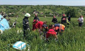 Elicopter, prăbuşit în zona unui deal din Turda! Avea doi pasageri la bord