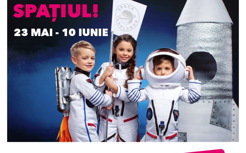 Expoziția interactivă "Kids on the moon", în premieră la VIVO! Cluj-Napoca
