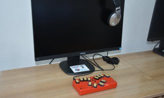 Cum arată noul laboratorul de informatică al Liceului Special pentru Deficienţi de Vedere Cluj