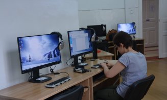 Cum arată noul laboratorul de informatică al Liceului Special pentru Deficienţi de Vedere Cluj