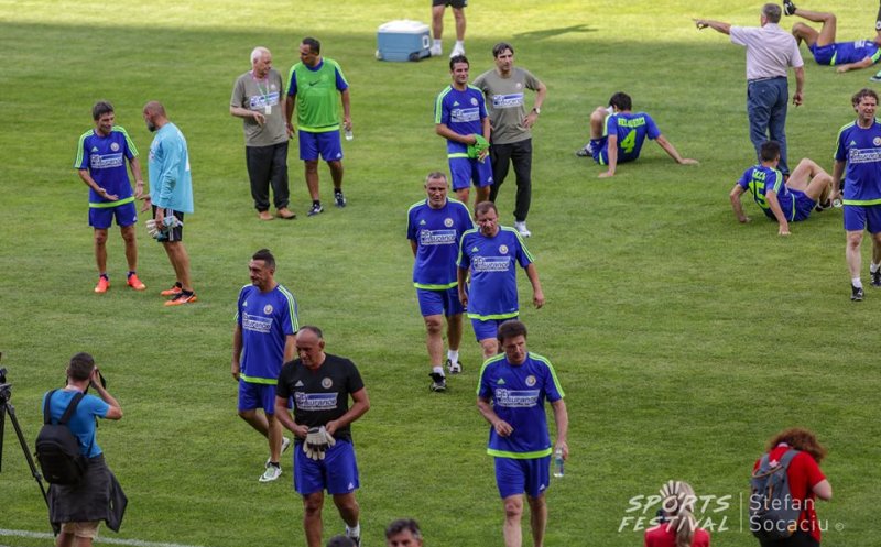 Generaţia de Aur - Barca Legends se joacă, astăzi, pe Cluj Arena. IMAGINI de colecţie de la antrenamente