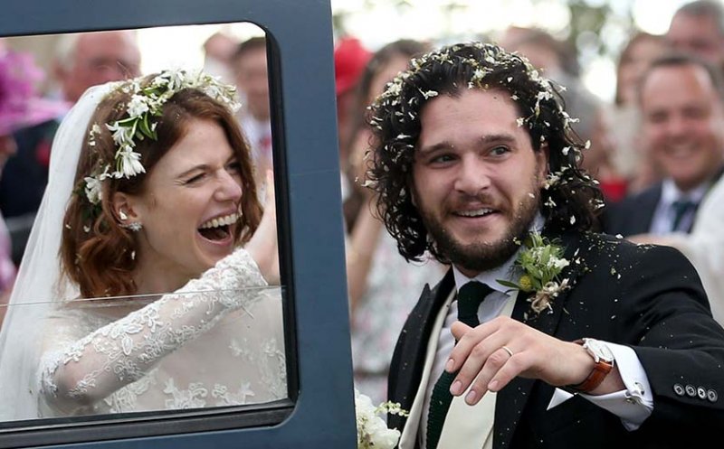 Actorii Kit Harington şi Rose Leslie, din ”Game Of Thrones”, s-au căsătorit