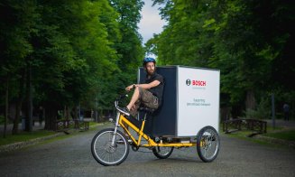 Uber pe bicicletă. Curierii “verzi” ai Clujului