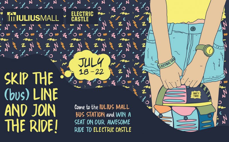Călătorii VIP către Bonţida şi kit-uri de festival, oferite de Iulius Mall Cluj participanţilor la Electric Castle