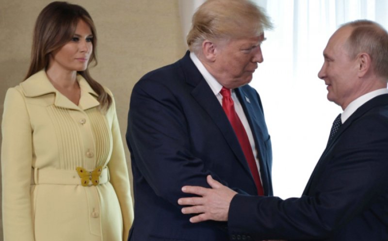 Cum s-a făcut remarcată Melania la întâlnirea dintre Trump şi Putin – VIDEO
