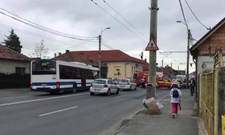 Accident pe Traian Vuia. Sensul spre aeroportul Cluj, blocat